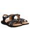 Strole Delos - Women's Supportive Healthy Walking Sandal Strole- 011 - Black - 8