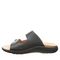 Strole Coral - Women's Supportive Healthy Walking Sandal Strole- 011 - Black - Side View
