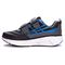 Propet Men's Propet Ultra Strap  Athletic Shoes - Black/Blue - Outer Side