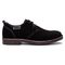 Propet Finn Men's Suede Oxford Shoes - Black - Outer Side