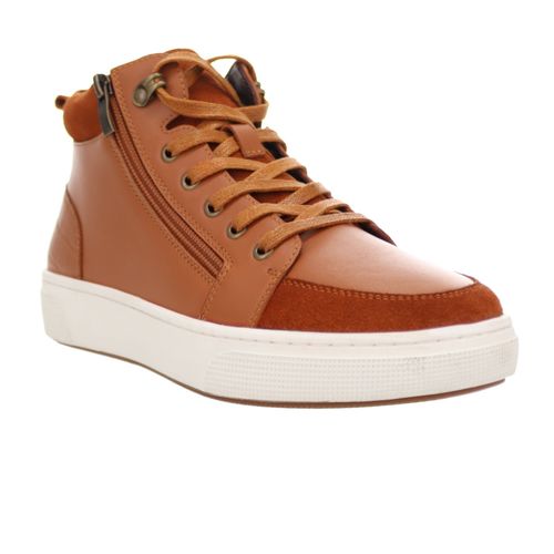 Propet Women's Kasia Hi-Top Sneakers - Tan - Angle