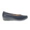 Propet Yara Women's Leather Slip On Flats - Navy - Outer Side