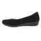 Propet Yara Women's Leather Slip On Flats - Black Suede - Instep Side