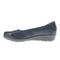 Propet Yara Women's Leather Slip On Flats - Navy - Instep Side