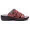 Propet Women's Gertie Slide Sandals - Burgundy - Outer Side