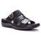 Propet Women's Gertie Slide Sandals - Black - Angle