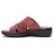 Propet Women's Gertie Slide Sandals - Burgundy - Instep Side