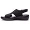 Propet Women's Gabbie Open Toe Sandals - Black - Instep Side
