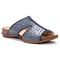 Propet Women's Fionna Slide Sandals - Blue - Angle
