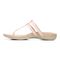 Vionic Elvia - Women's Adjustable Slip-on Orthotic Sandal  - Cloud Pink Syn Left Side