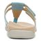 Vionic Elvia - Women's Adjustable Slip-on Orthotic Sandal  - Porcelain Blue Syn Back