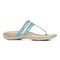 Vionic Elvia - Women's Adjustable Slip-on Orthotic Sandal  - Porcelain Blue Syn Right side