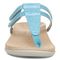 Vionic Elvia - Women's Adjustable Slip-on Orthotic Sandal  - Porcelain Blue Syn Front