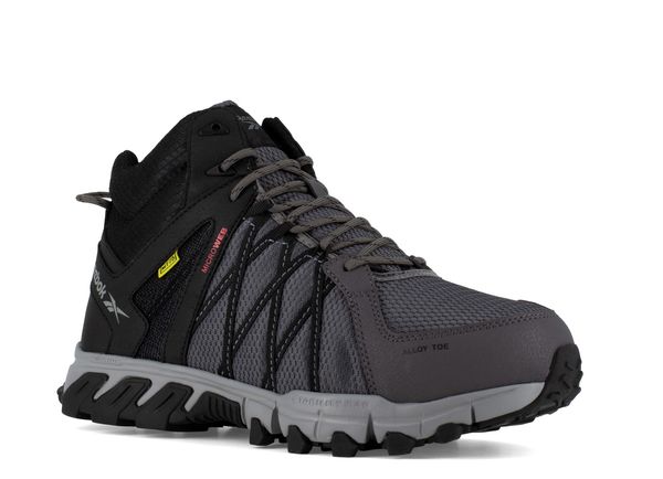 Reebok Work - Men's Trailgrip - RB3404 Men's Athletic Work Hiker with CushGuard Internal Met Guard - Grey and Black - Profile View