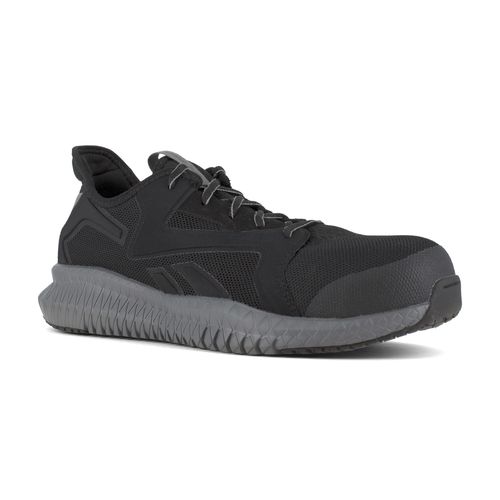 Reebok Work Men's Flexagon 3.0 SD10 Composite Toe Athletic Work Shoe - Black - Profile View