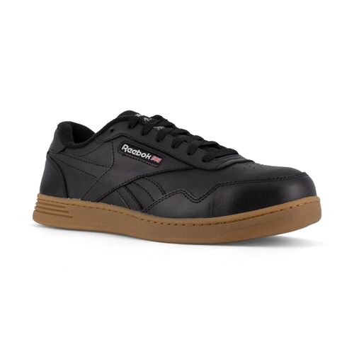 Reebok Work Men's Club MEMT Composite Toe EH Work Sneaker - Black - Profile View