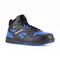 Reebok Work Men's BB4500 High Top Work Sneaker with Internal Met Guard Comp Toe - Black/Blue - Profile View