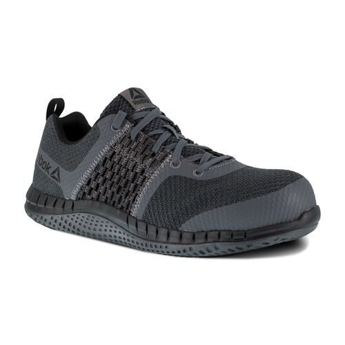 Reebok Work Men's Print Work ULTK - Composite Toe SD Athletic Work Shoe - Coal Grey - Profile View