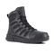 Reebok Men's Floatride Energy 6" Tactical Boot with Side Zipper - Black - Profile View