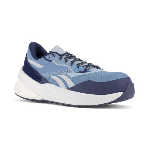 Reebok Work Women's Floatride Energy Daily Work EH Composite Toe Athletic Shoe - Blue/White - Profile View