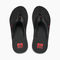 Reef Anchor Men's Sandals - Black/red - Top