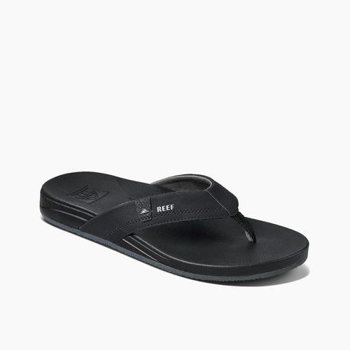 Reef Cushion Spring Men's Sandals - Black/grey - Angle
