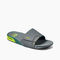 Reef Fanning Slide Men's Sandals - Grey Volt - Angle