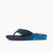 Reef Fanning Men's Sandals - Ocean Blue - Left Side