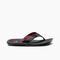 Men\'s Beach Sandals - Reef Santa Ana - Raven/red - Side