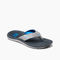 Men\'s Beach Sandals - Reef Santa Ana - Blue / Light Grey - Angle
