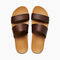Reef Cushion Vista Women\'s Beach Sandals - Chocolate - Top