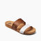 Reef Cushion Vista Women\'s Beach Sandals - White Duo - Angle