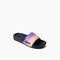 Reef One Slide Women's Sandals - Retro Stripes - Angle