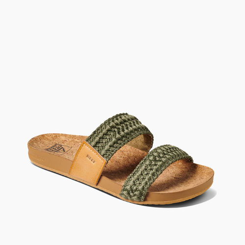 Reef Cushion Vista Thread Women's Sandals - Olive - Angle