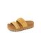Reef Cushion Vista Hi Women's Comfort Platform Sandals - Yellow Duo Braid