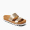 Reef Cushion Vista Hi Women\'s Slide Sandals - Champagne - Angle