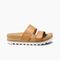 Reef Cushion Vista Hi Women\'s Slide Sandals - Natural - Side