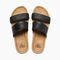 Reef Cushion Vista Hi Women\'s Slide Sandals - Black Braid - Top