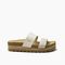 Reef Cushion Vista Hi Women\'s Slide Sandals - Vintage - Side