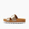 Reef Cushion Vista Hi Women\'s Slide Sandals - Champagne - Left Side