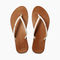 Reef Cushion Slim Women\'s Sandals - White/tan - Top