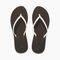 Reef Bliss Nights Women's Sandals - Brown/white - Top