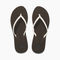 Reef Bliss Nights Women\'s Sandals - Brown/white - Top