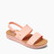 Reef Water Vista Women\'s Beach Sandals - Blush/tan - Angle