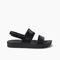 Reef Water Vista Women\'s Beach Sandals - Black Shine - Side