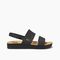 Reef Water Vista Women\'s Beach Sandals - Black/tan - Side