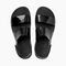 Reef Water Vista Women\'s Beach Sandals - Black Shine - Top