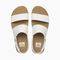 Reef Water Vista Women\'s Beach Sandals - White/tan - Top