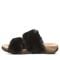 Bearpaw Analia Women's Faux Fur Upper Sandals - 2900W Bearpaw- 011 - Black - Side View