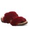 Bearpaw Analia Women's Faux Fur Upper Sandals - 2900W Bearpaw- 624 - Beet - Profile View